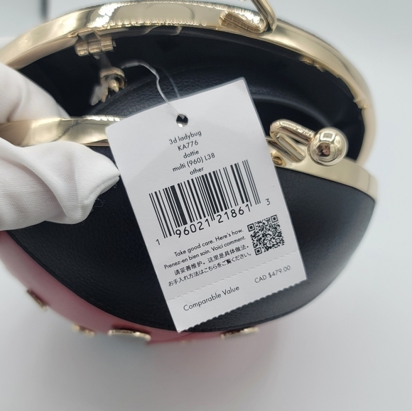 Kate Spade Ladybug Bag NWT 3D Dottie #1408 - Picture 11 of 16